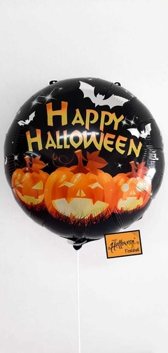 Globo de Mylar de 18"/45cm HAPPY HALLOWEEN- INFLADO CON HELIO