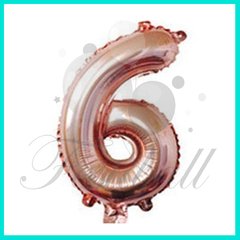 Globo forma de numero 100 cm color Rosa gold SIN INFLAR.