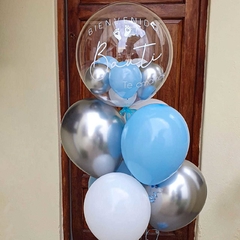 balloon bouquet BIENVENIDO BAUTI