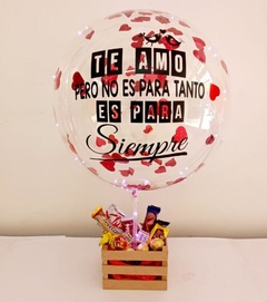 BUBBLE TE AMO CON GOLOSINAS sin led