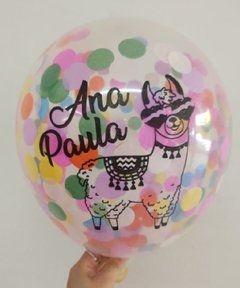 30 Globos impresos con confetti en internet