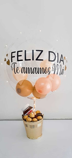 BUBBLE "FELIZ DIA TE AMAMOS MA"