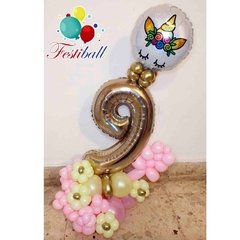 Balloon bouquet de mesa Unicornio