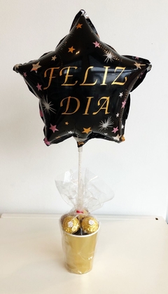 Globo feliz dia con bombones