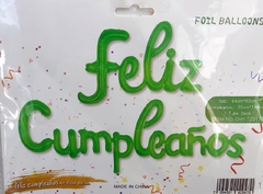 Frase Feliz cumpleaños cursiva - comprar online