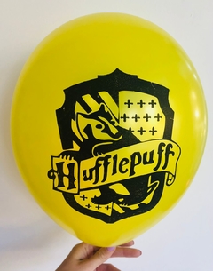 10 globos Hufflepuff