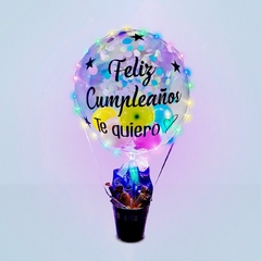 BUBBLE con golosinas Feliz Cumpleaños