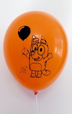 10 globos impresos Bluey