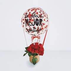 Bubble con rosas