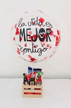 BUBBLE PERSONALIZADA LA VIDA ES MEJOR CONTIGO