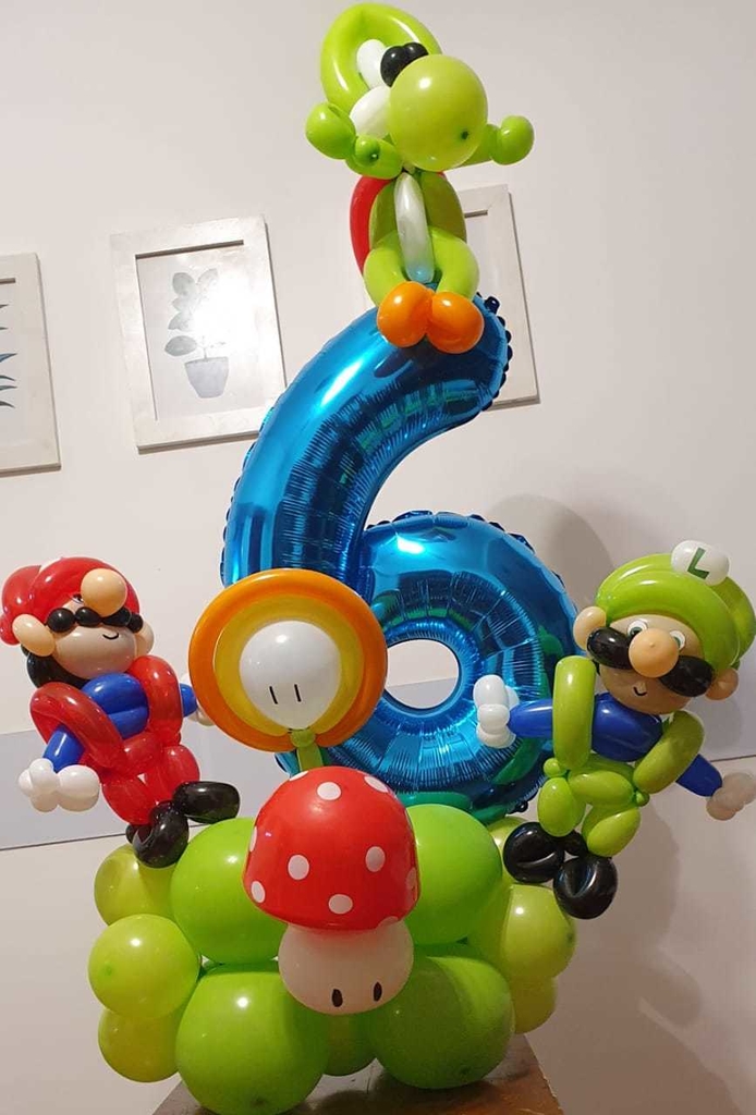 De vez en cuando Comunismo Antibióticos Balloon Bouquet Mario Bros