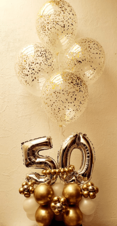 Balloon Bouquet de 2 números chicos con helio - comprar online
