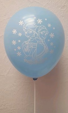 10 Globos impresos Elsa y Anna