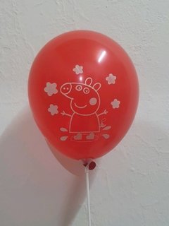 Imagen de 10 Globos impresos Peppa Pig