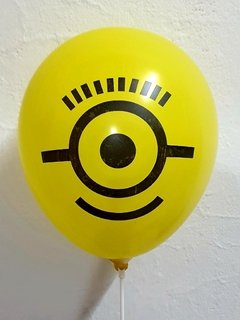 10 globos Minions impresos