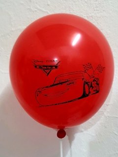 10 globos Cars impresos
