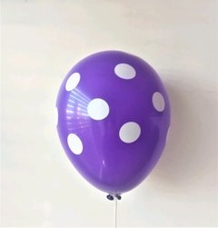 10 globos impresos con lunares - comprar online