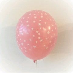 10 globos impresos con estrellas II
