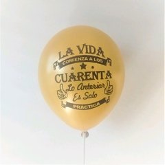 10 globos la vida empieza a los 40
