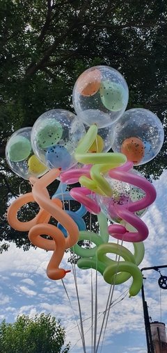 Globo Burbujas sorpresa con Helio