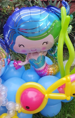 Balloon Bouquet Fondo de Mar - Mediano - Festiball - Tienda de globos