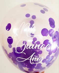 10 Globos Impresos Mis Quince