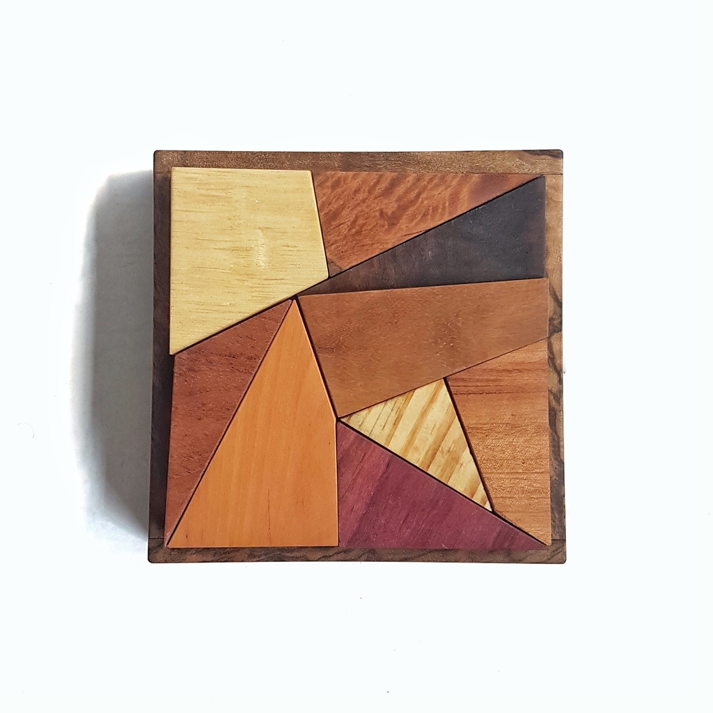 Jogo de Quebra-Cabeça Geométrico - 9 peças com ímã