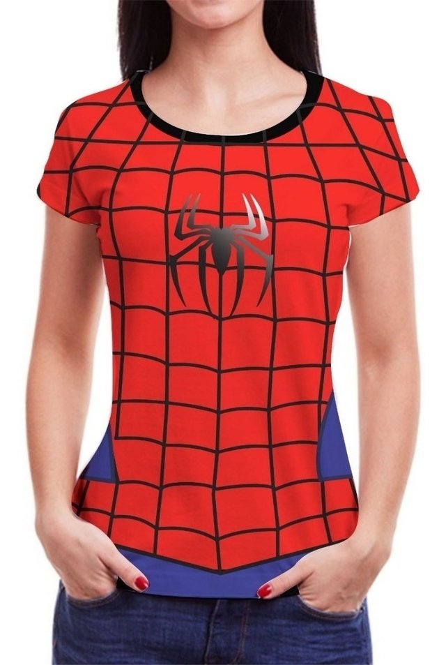 camiseta feminina herois marvel
