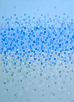 Color field Rain 110 x 80