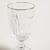 SET X 6 COPAS VIDRIOS TRANSPARENTE BORDE DORADO GLADIATOR - comprar online