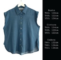Camisa denim sin mangas Candelaria - nadja