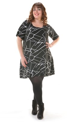 Vestido estampado con manga corta Patrice - comprar online