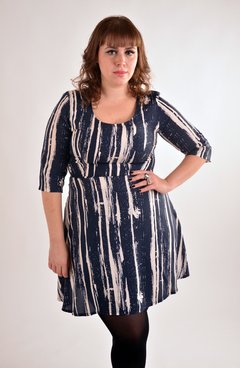 Vestido cuello redondo Cloé
