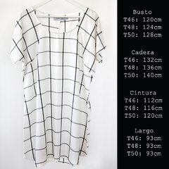 Vestido Clara | cuello redondo cuadrille - nadja