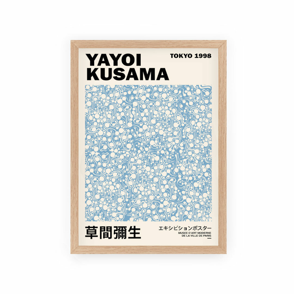 Affiche Yayoi Kusama Biomorphisme Coloré – Poster Art Organique Paris/Tokyo