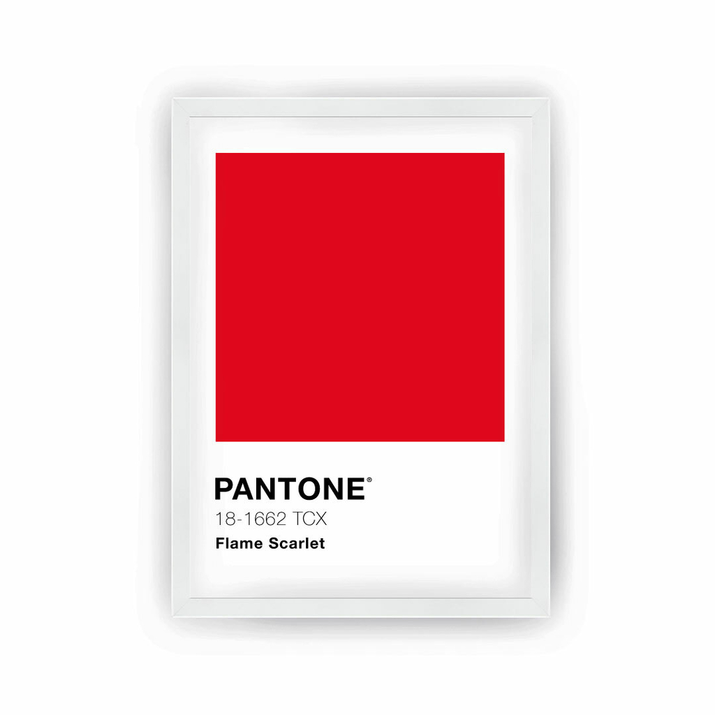 Cuadro Pantone Flame Scarlet - Puerta de Goya