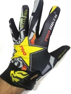 GUANTES MONSTER ROCKSTAR CON ALMOHADILLA DE GEL en internet