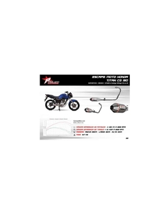 ESCAPE PAOLUCCI CG TITAN ST2 CROMO EM150CG22-D - RUTA 3 MOTOS