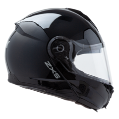 CASCO ZX5 NEGRO Rebatible+Doble visor - RUTA 3 MOTOS
