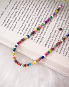 Colar Miçangas Coloridas