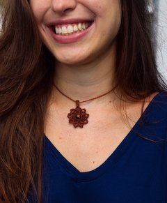 Colar Mandala Olho de Tigre - comprar online