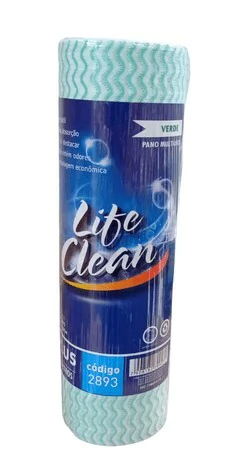 Pano Multiuso - Rolo com 28cm x25m - 50 unidades - Life Clean na internet
