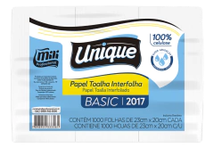 Papel interfolha BASIC UNIQUE MILI 20X23 1000FLS 17g