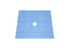 Campo cirúrgico estéril fenestrado em não tecido 1.00 M X 1.00 M C/ FENESTRA 10
