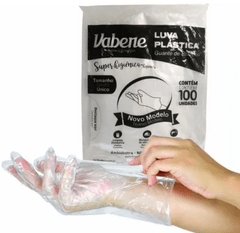 LUVA PLASTICA DESCARTAVEL C/ 100UN – VABENE