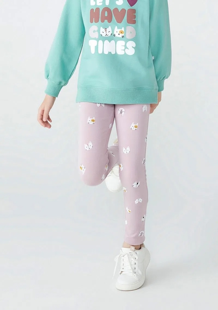 CALÇA LEGGING INFANTIL ESTAMPADA FRUTA