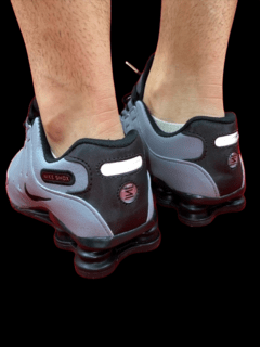 nike shox nz cinza chumbo