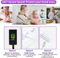 Mini Cámara oculta HDWiFi para seguridad en el hogar, cámaras de vigilancia secretas inalámbricas para interiores, detección de movimiento, visión remota de aplicaciones, batería, ranura para tarjeta SD - MarketDigital