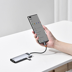 Estación de acoplamiento USB C 8 en 1 Adaptador USB C con HDMI 4K 3 USB 3.0 TF/SD Ethernet - tienda online