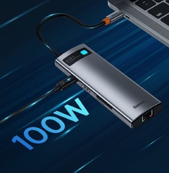 Estación de acoplamiento USB C 8 en 1 Adaptador USB C con HDMI 4K 3 USB 3.0 TF/SD Ethernet en internet